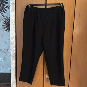 Black crop dress pants size 1X.
Worn only once.